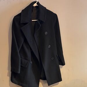 Woman’s Black Gap Peacoat XS